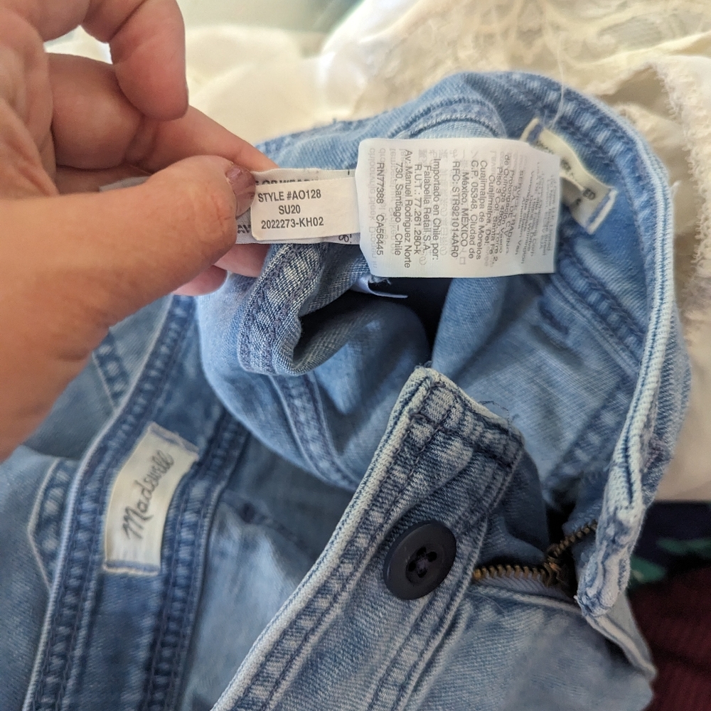 Women's Madewell High Rise Cuffed Denim Shorts 26 - Picture 5 of 8